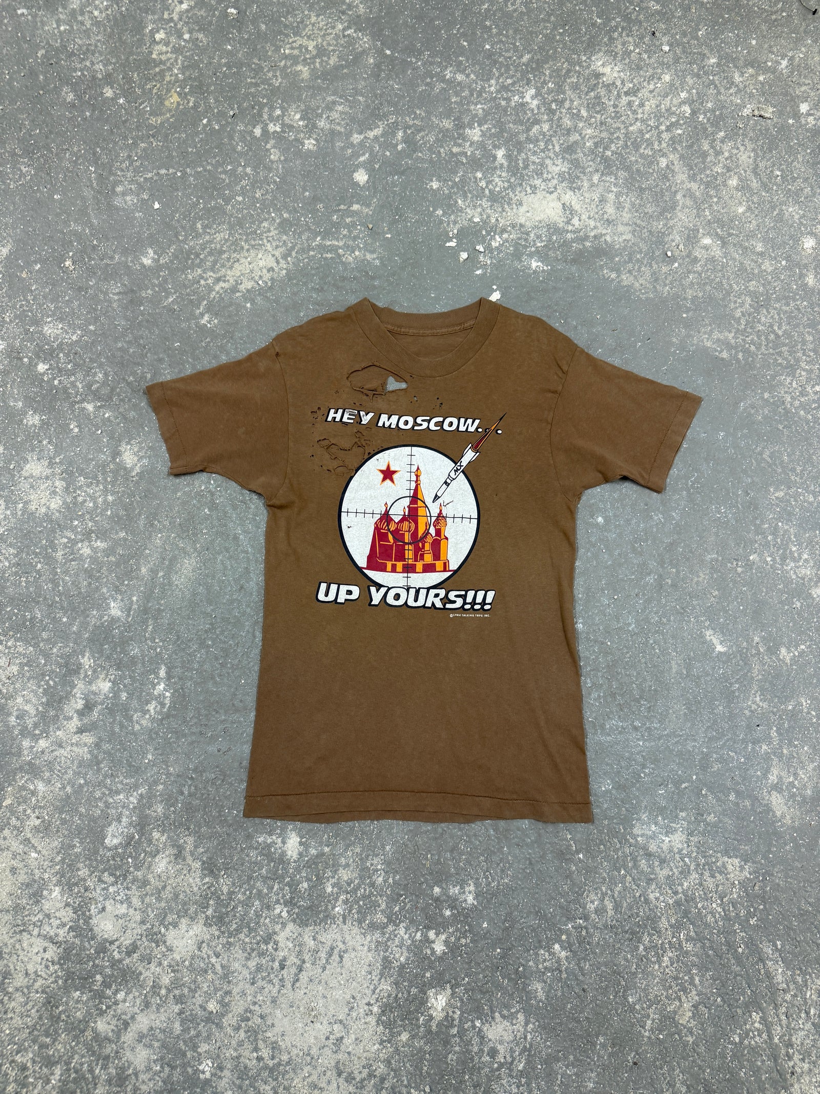 Vintage Hey Moscou, Up Yours ! T-shirt (M)