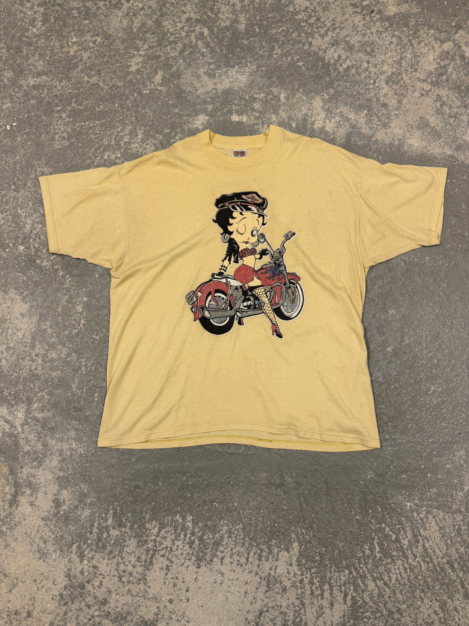 Vintage Betty Boop Motorcycle T-shirt (XXL)