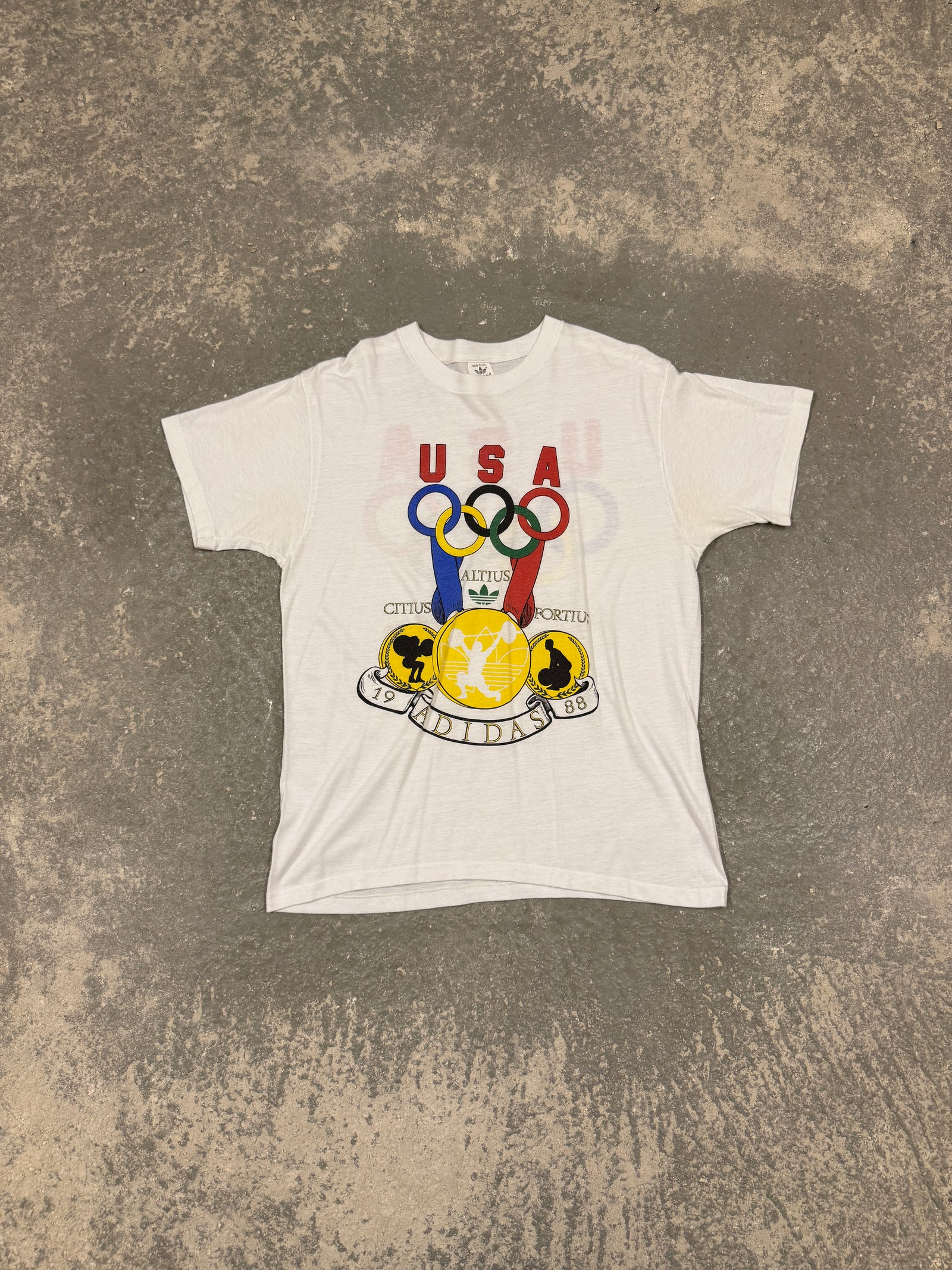 Vintage USA Adidas Olympic Games 1988 T-shirt
