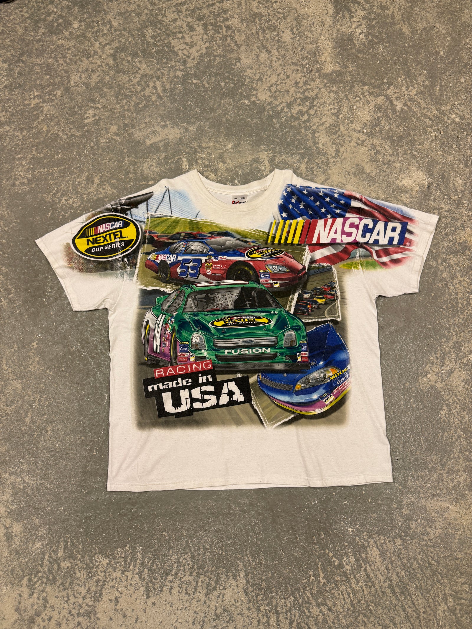 Vintage Nascar Racing made in USA T-shirt  (XXL)