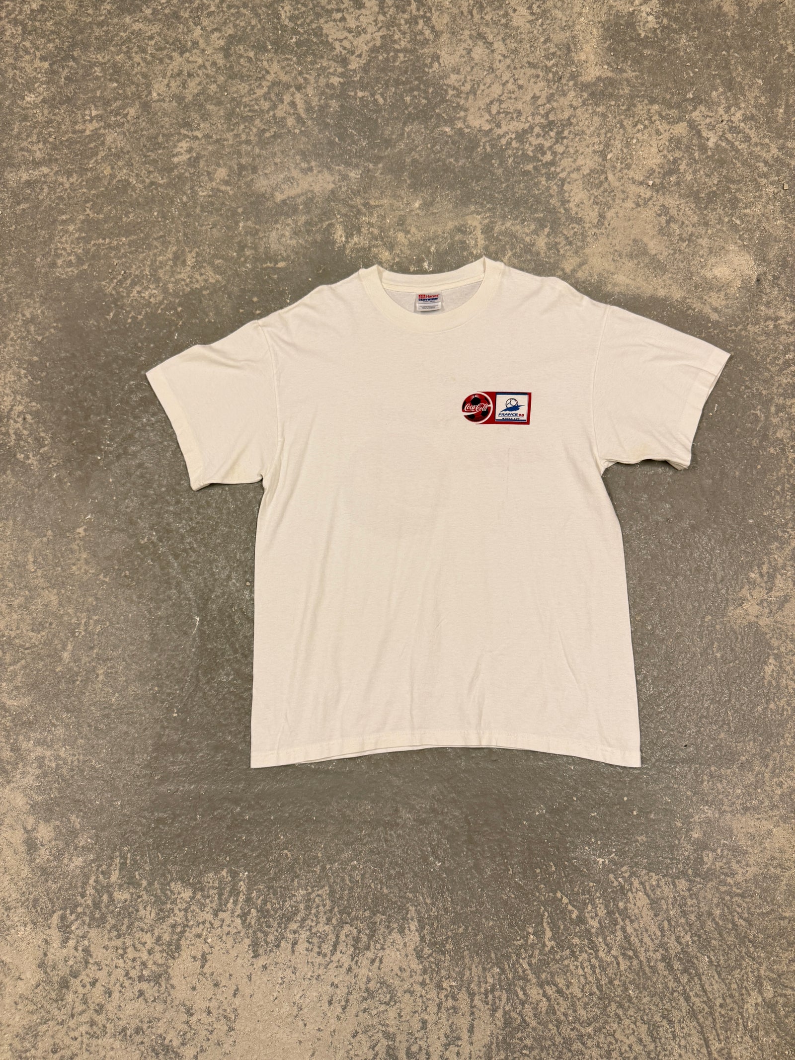 Vintage Coca-Cola World up France 98' T-shirt (L)