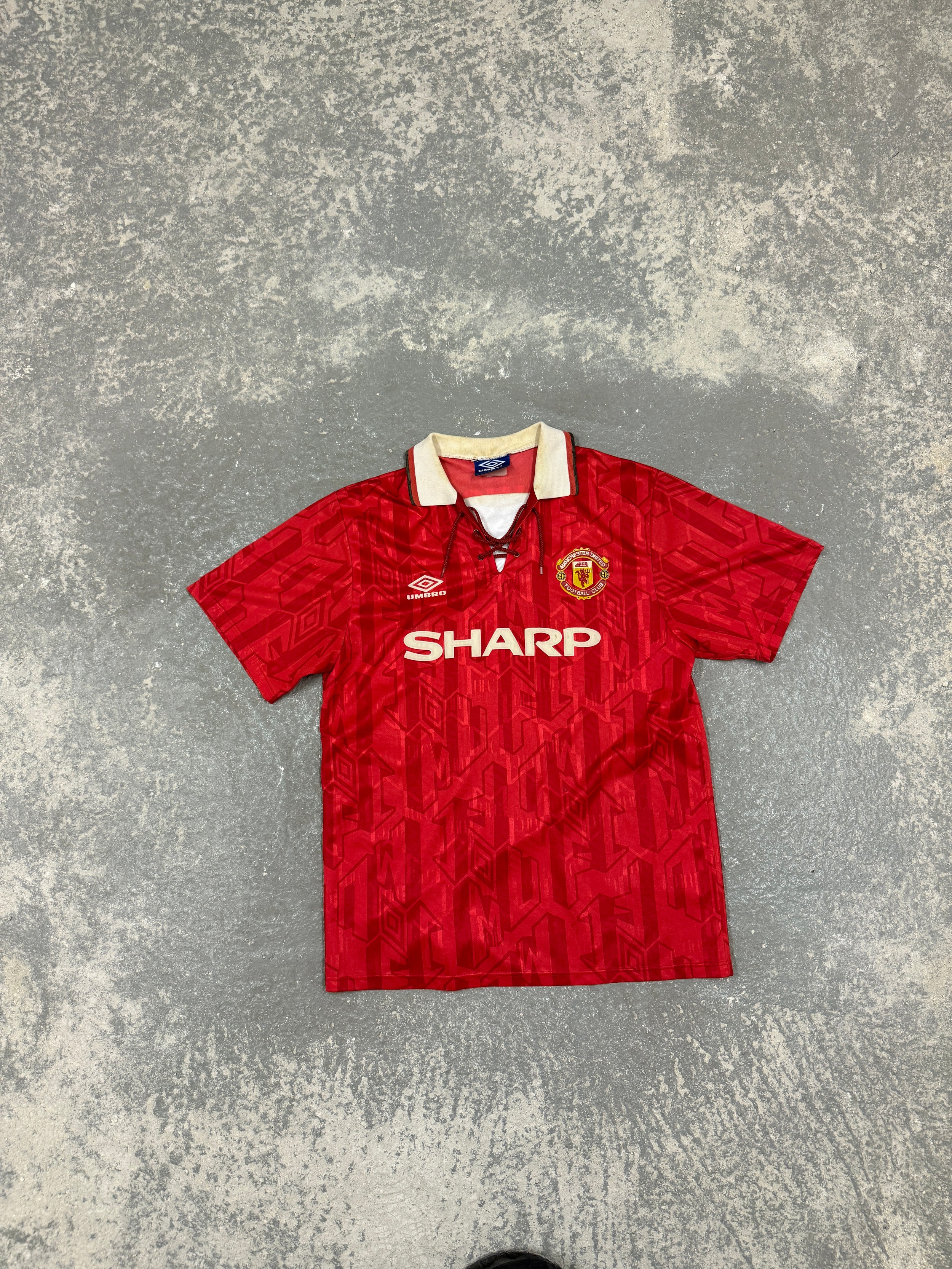 Vintage Cantona Manchester United 1993 Jersey (L)