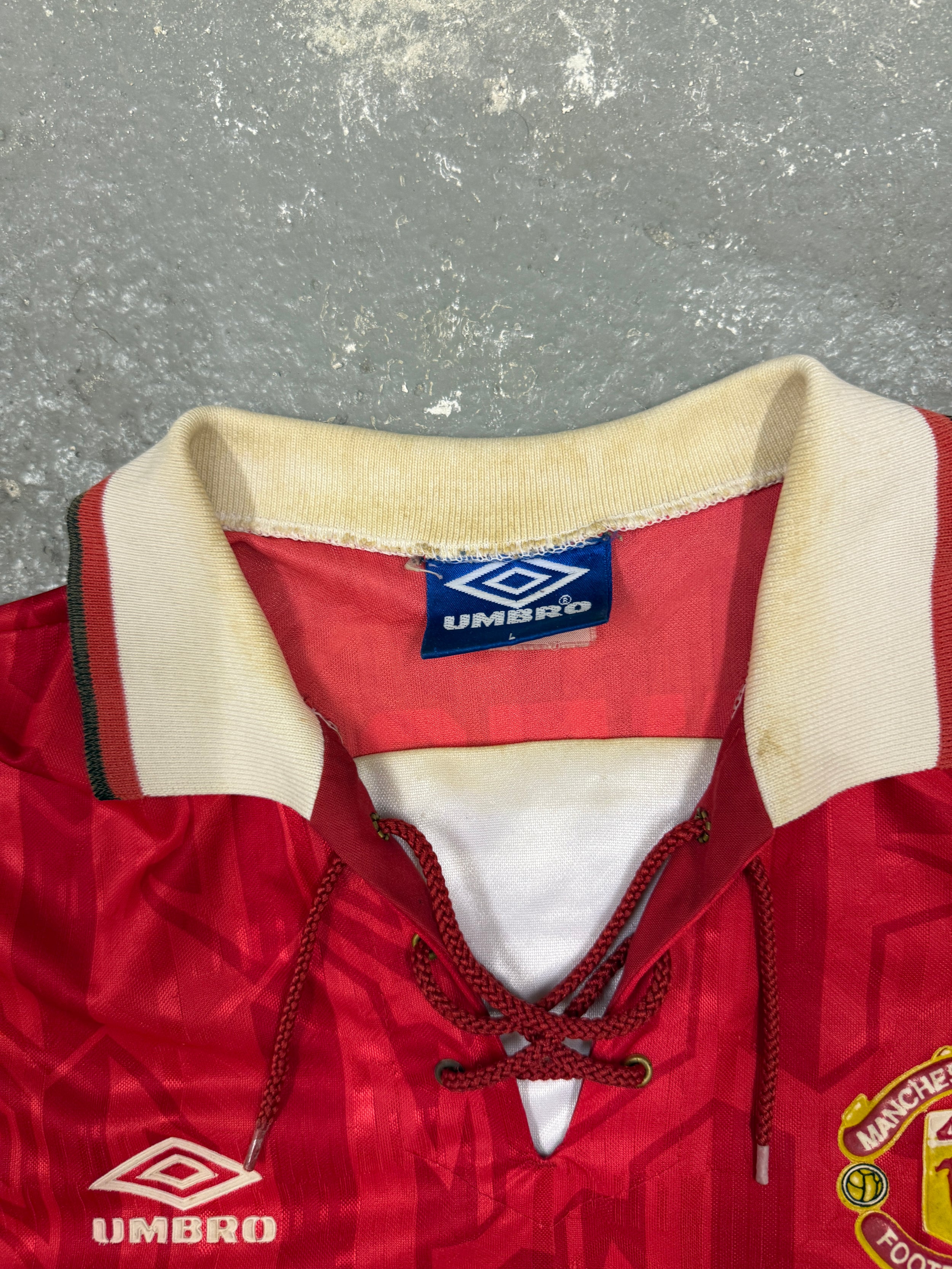 Vintage Cantona Manchester United 1993 Jersey (L)