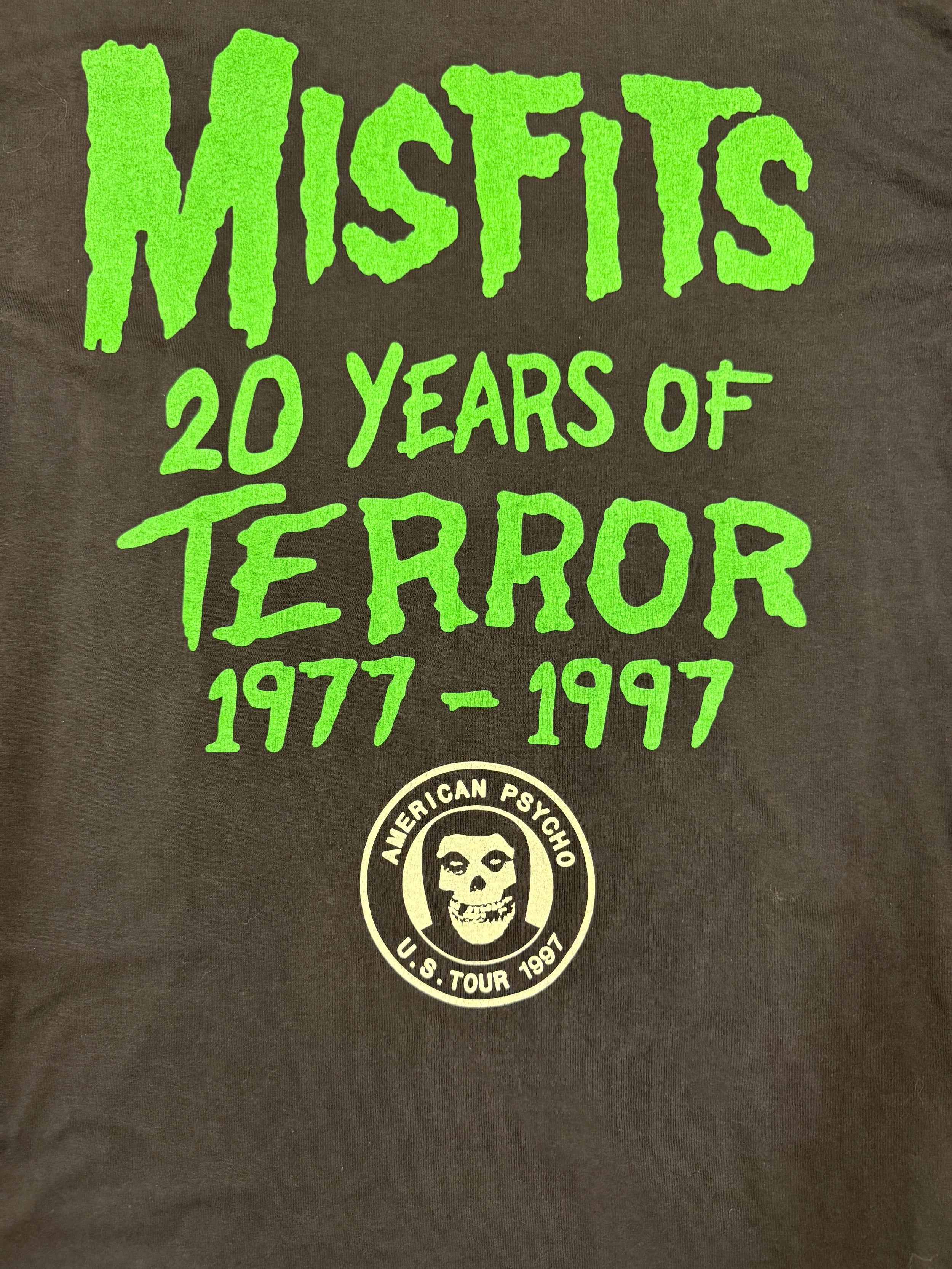 Vintage Misfits 20 years of horror T-shirt (XL)