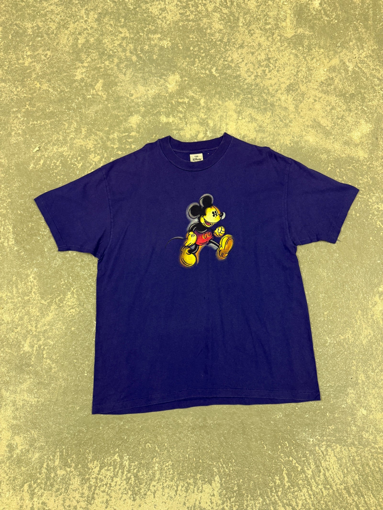 Vintage Blue Mickey Mouse T-shirt (XL)