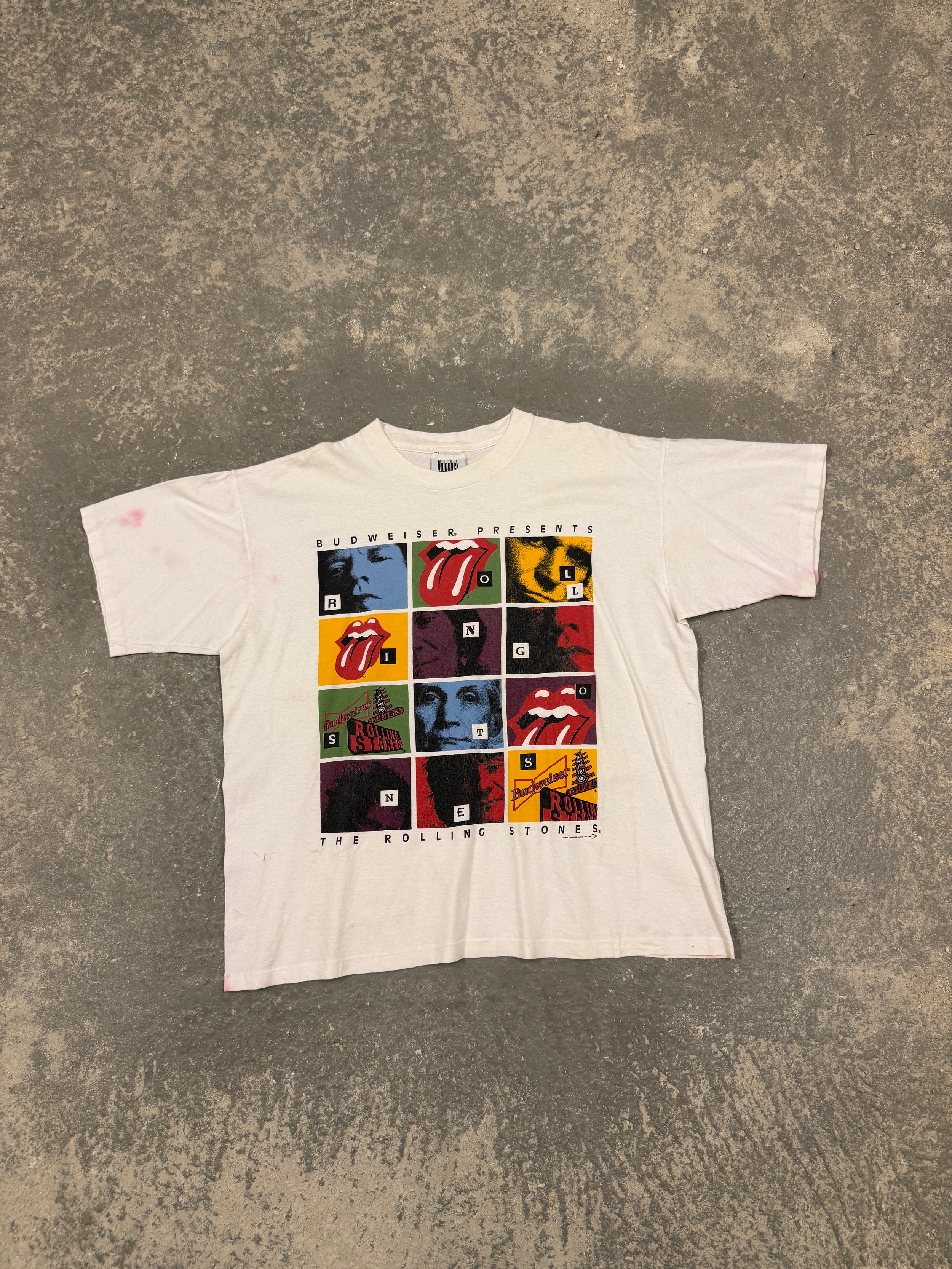 Vintage Budweiser Rolling Stones T-shirt. (XL)