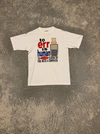Vintage Dilbert to Err is Human T-shirt (L)