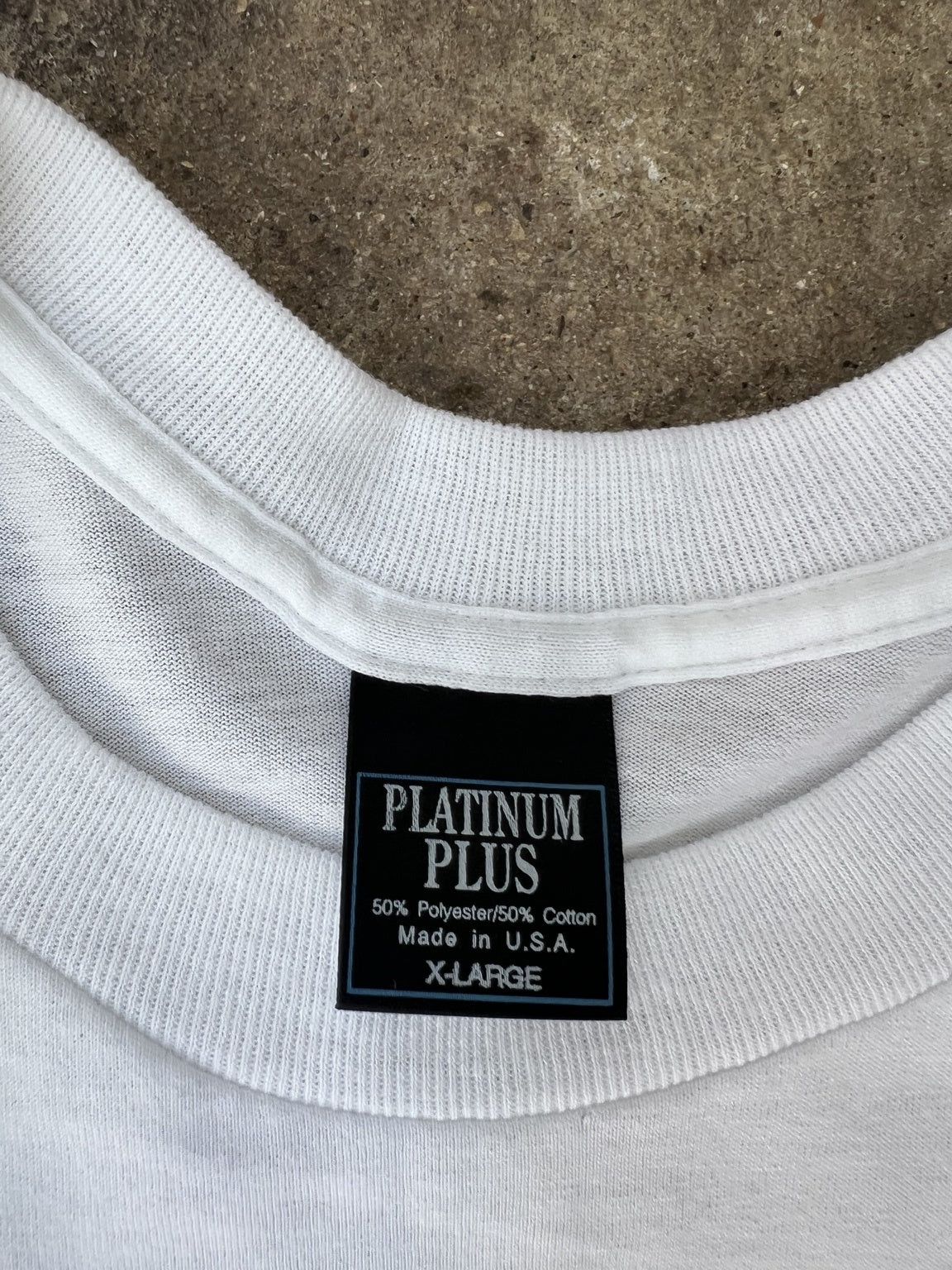 Platinum Plus Made in USA XL tag