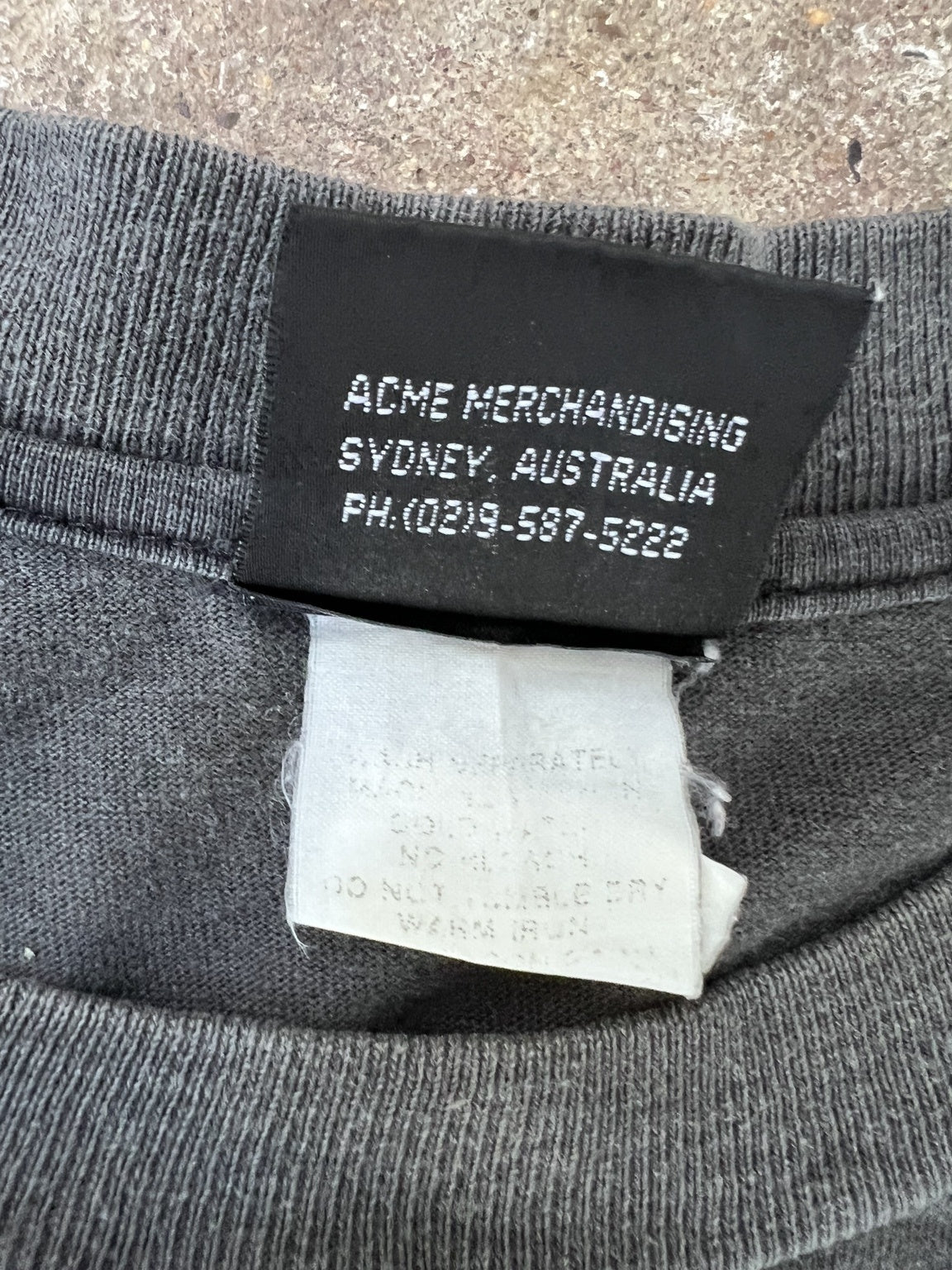 Harley-Davidson garment tag detail