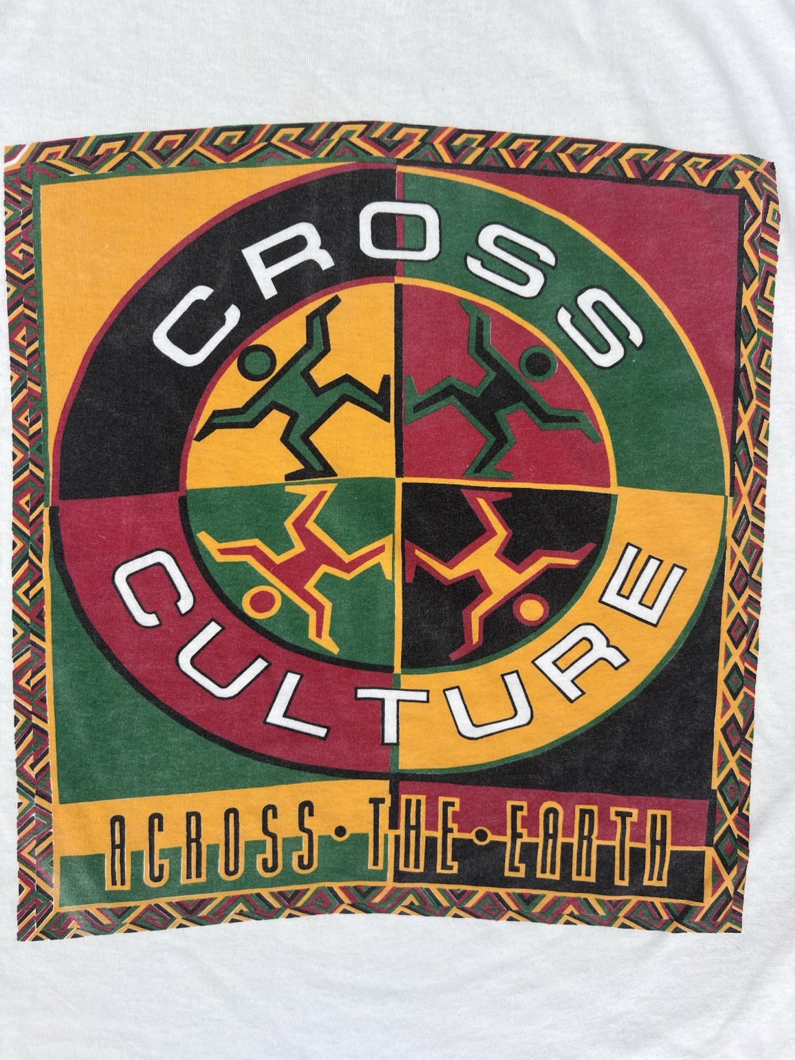 Vintage Cross Colours Print detail