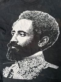 Haile Selassie vintage T-shirt graphic detail