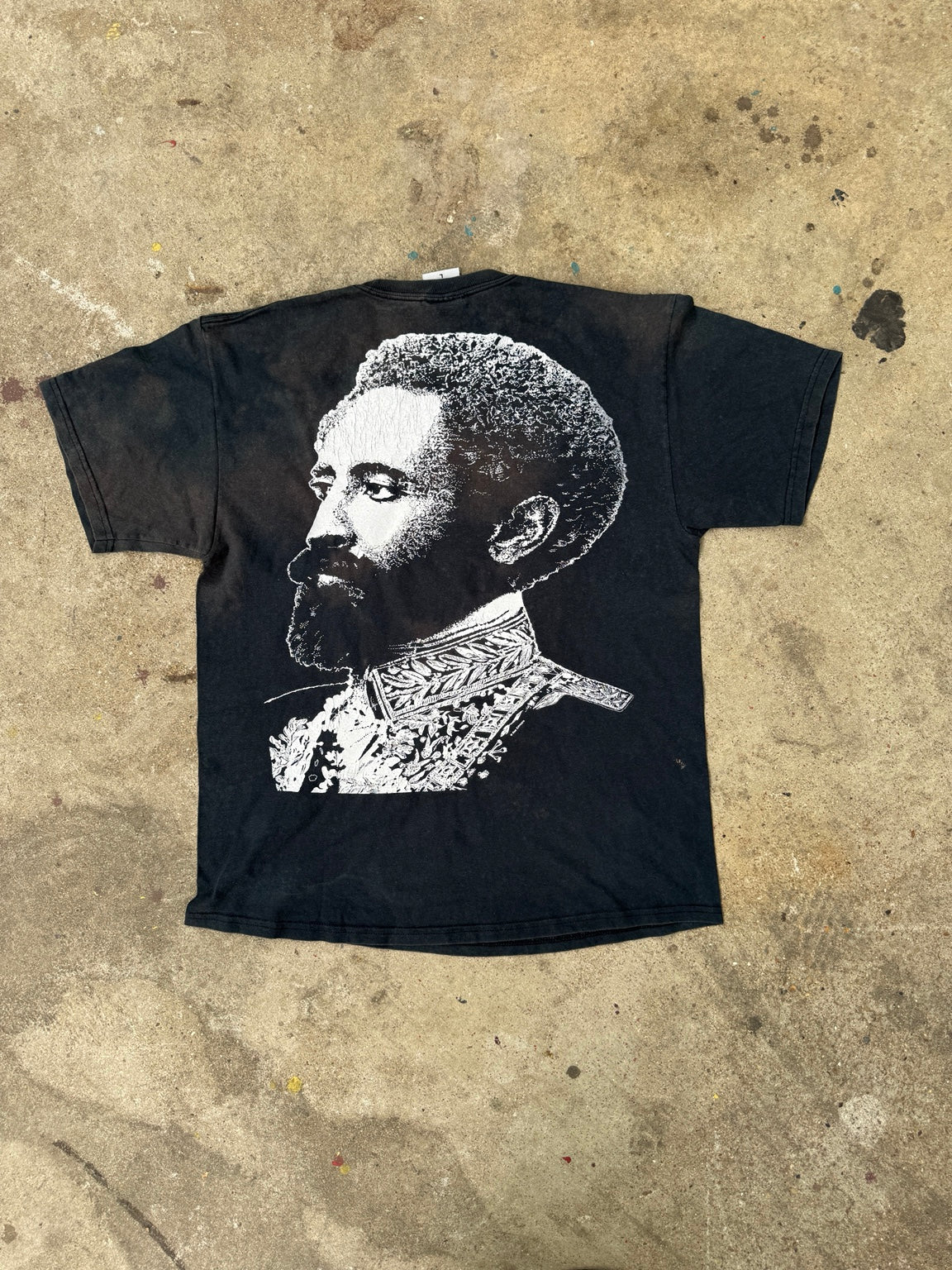 Haile Selassie vintage T-shirt back