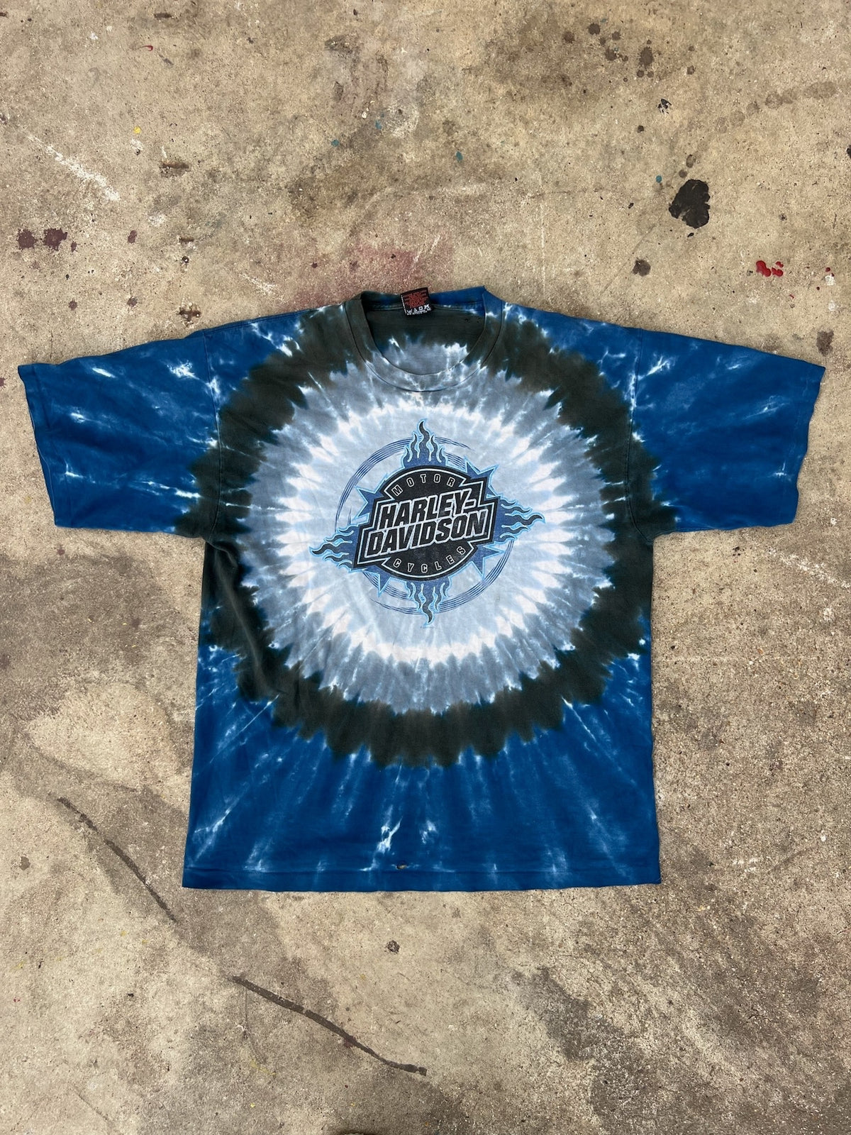 Harley-Davidson Rocklin California tie-dye vintage T-shirt front
