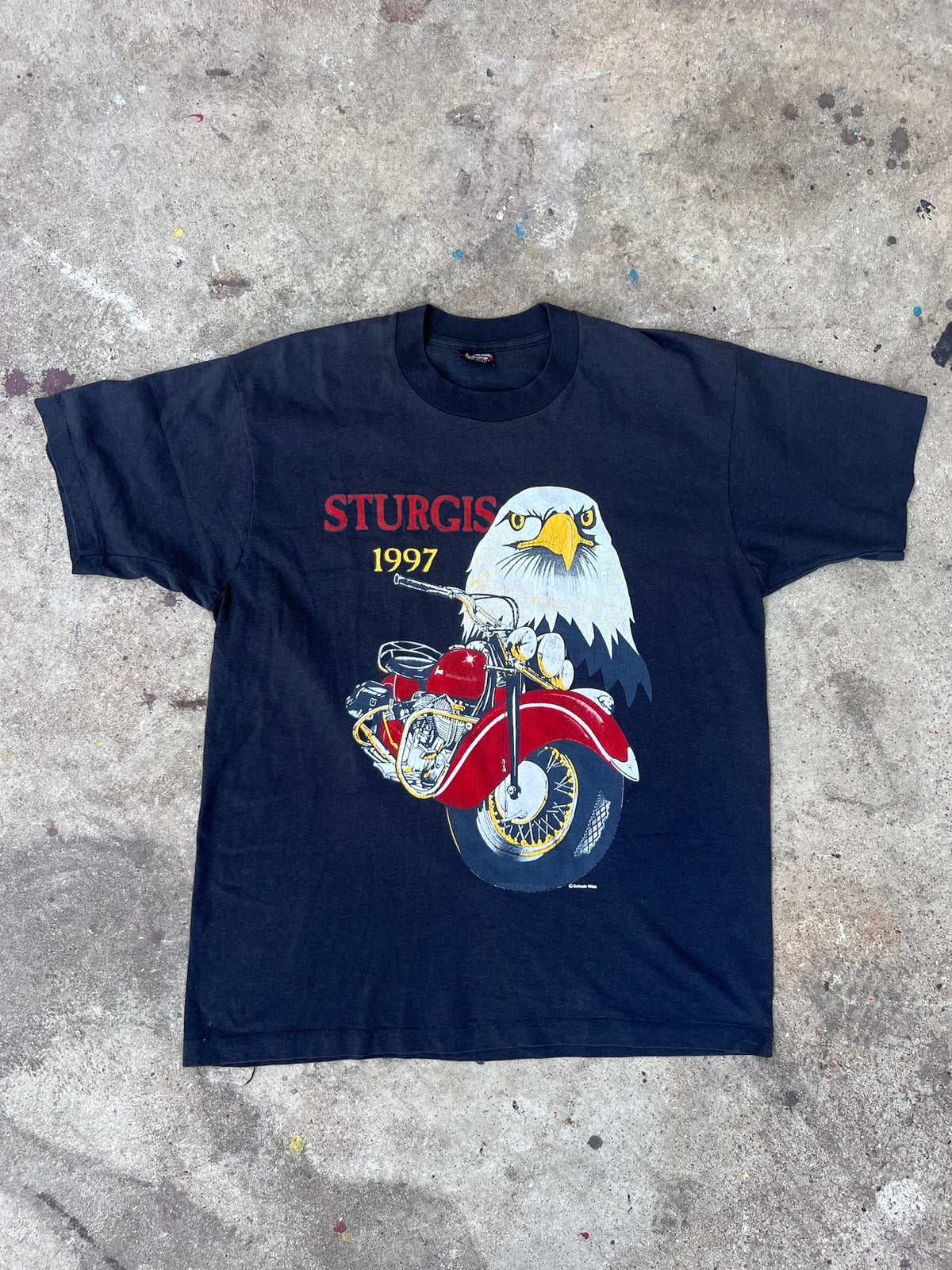 Sturgis 1997 vintage motorcycle T-shirt front
