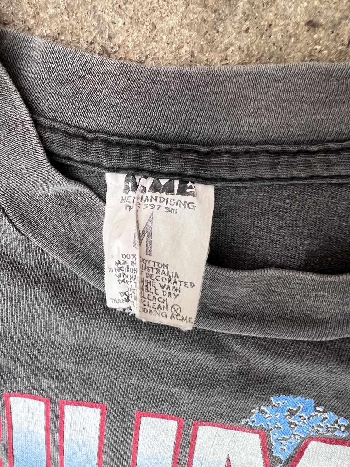Size and care label