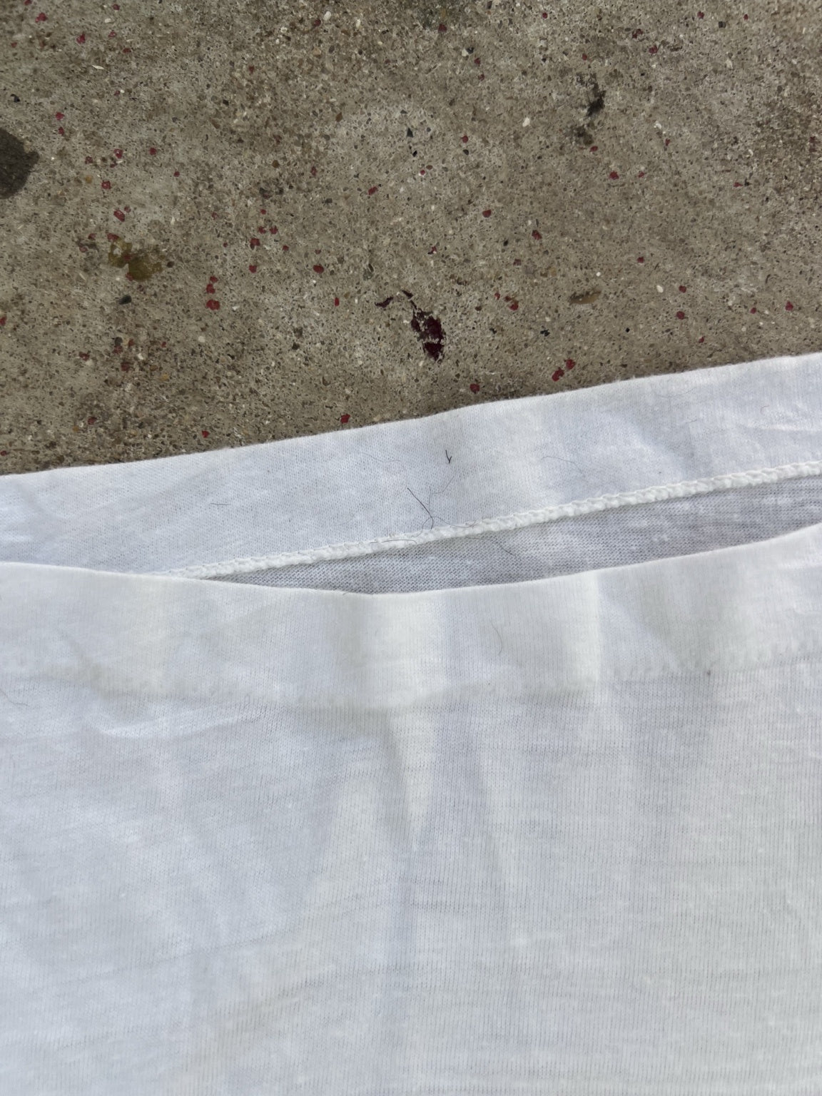 Hem stitch detail