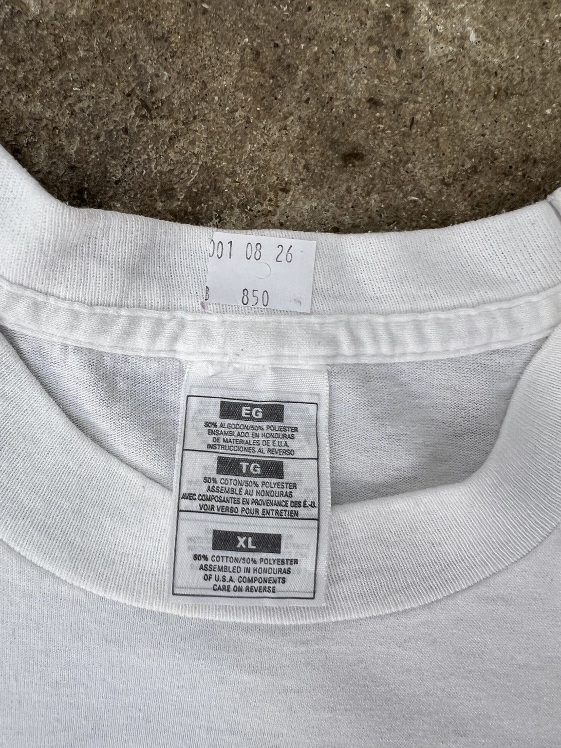 The Masters of Love Tour T-shirt tag