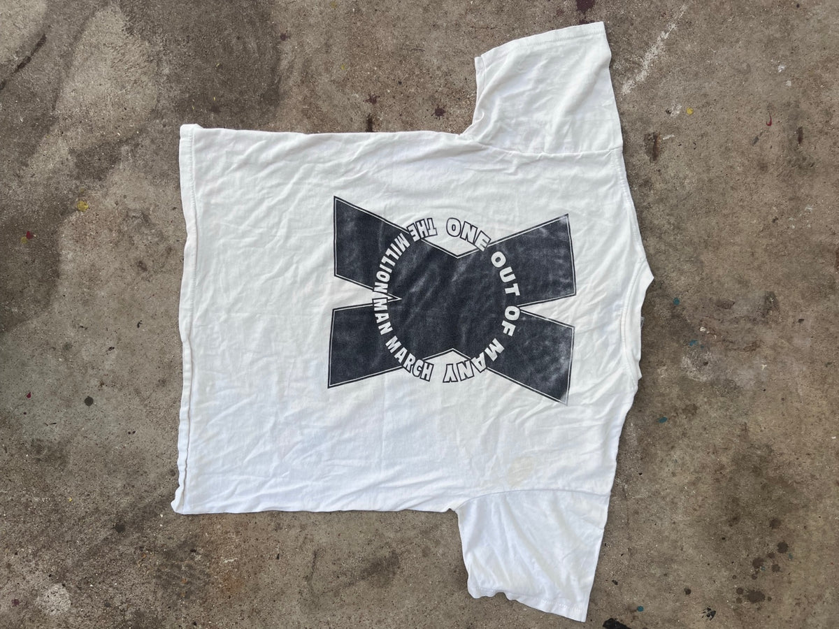 Full back of Million Man March shirt