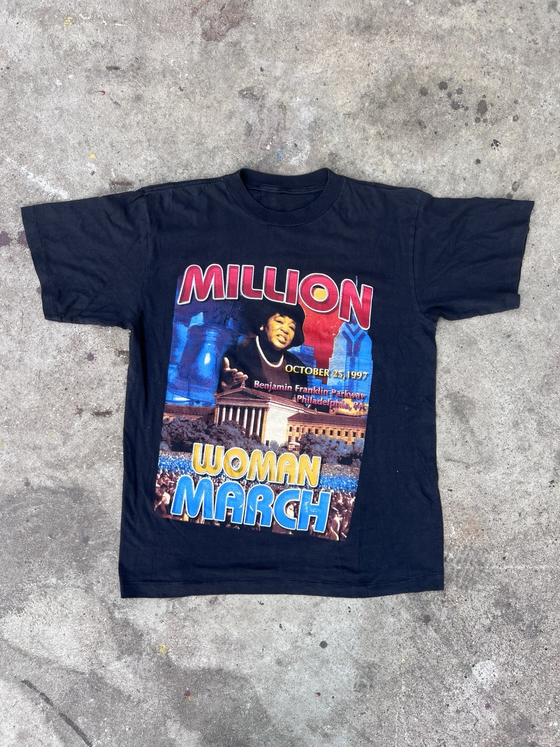 Million Woman March vintage T-shirt Front full