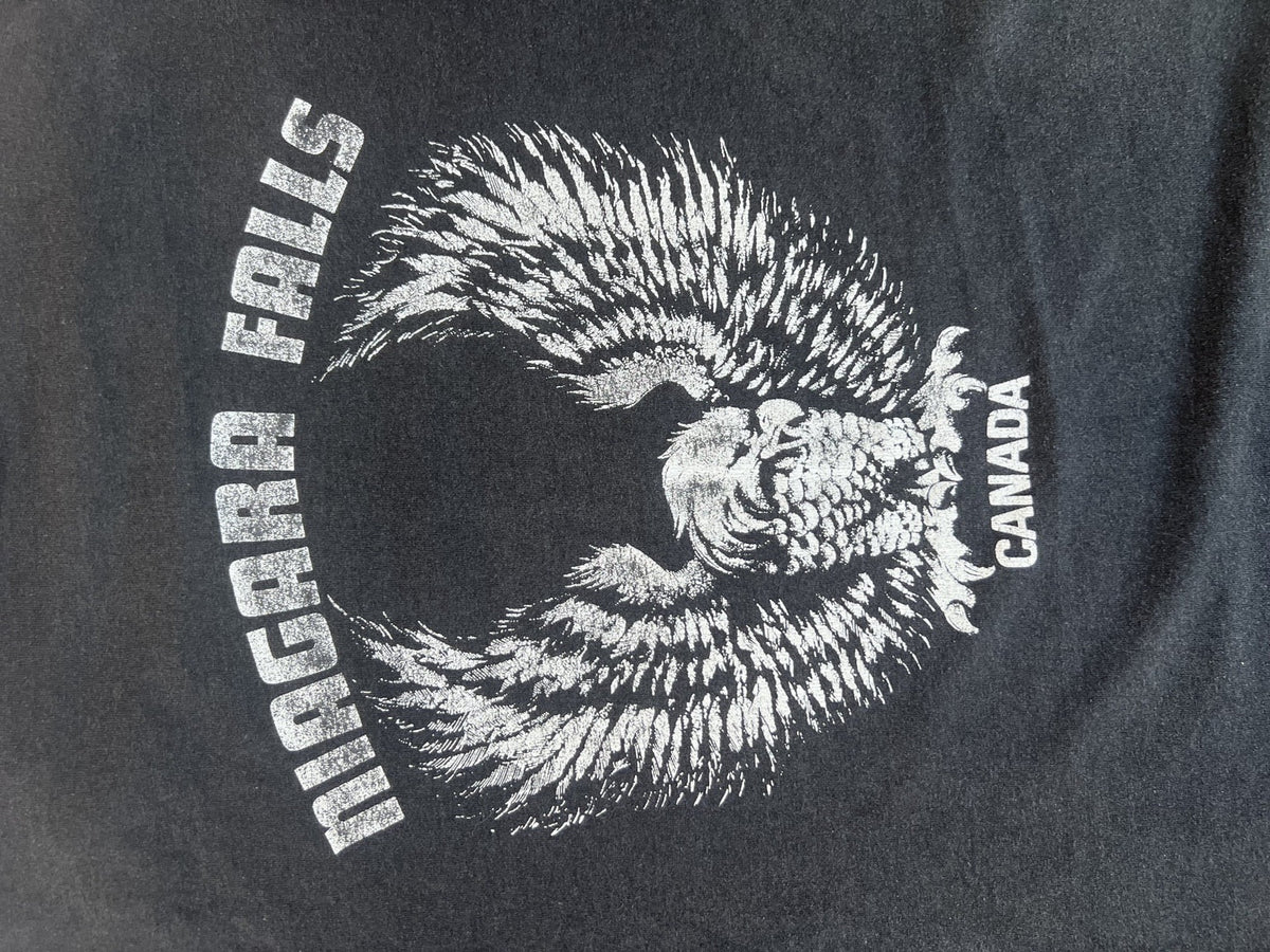 Vintage Harley-Davidson Niagara Falls Canada T-shirt detail